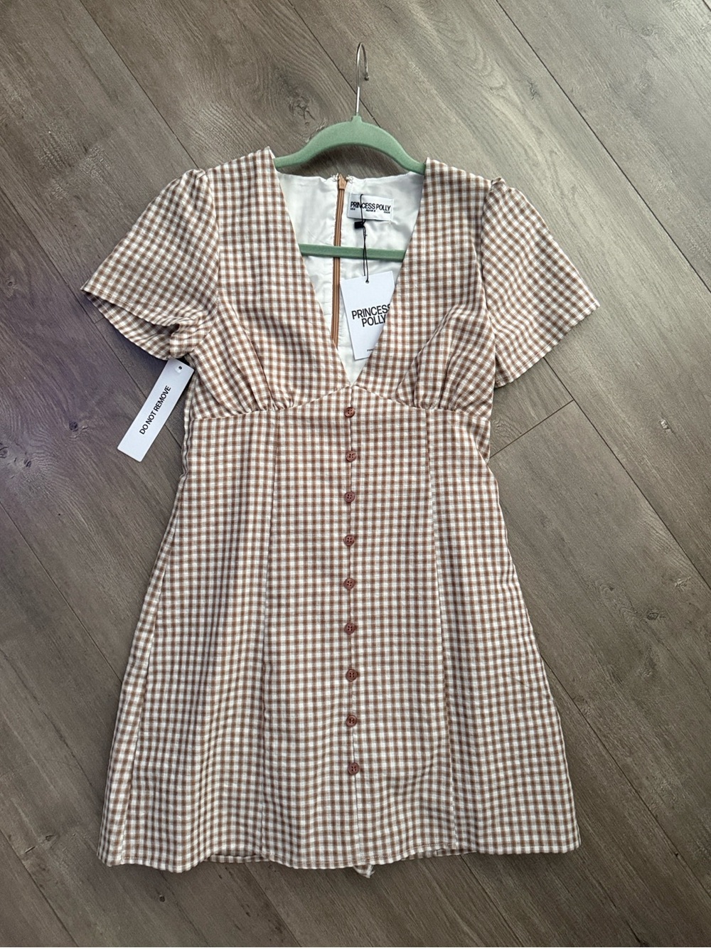 Loveliness Romper Brown Check